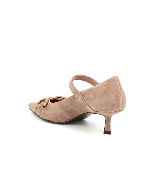 Mila decolleté con tacco da donna in camoscio taupe BIBI LOU | 577X